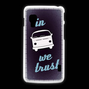 Coque LG L5 2 In Combi We trust Bleu ZG