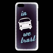 Coque iPhone 5C In Combi We trust Bleu ZG