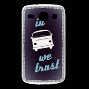 Coque Samsung Galaxy Core In Combi We trust Bleu ZG