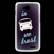 Coque LG L90 In Combi We trust Bleu ZG