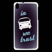 Coque HTC Desire 816 In Combi We trust Bleu ZG