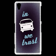 Coque Sony Xperia Z2 In Combi We trust Bleu ZG