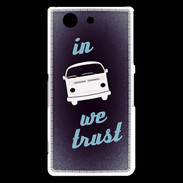 Coque Sony Xperia Z3 Compact In Combi We trust Bleu ZG