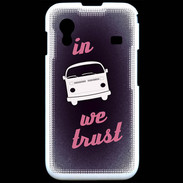 Coque Samsung ACE S5830 In Combi We trust Rouge ZG