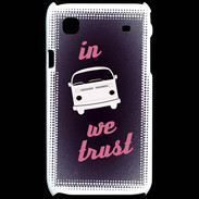 Coque Samsung Galaxy S In Combi We trust Rouge ZG