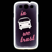 Coque Samsung Galaxy S3 In Combi We trust Rouge ZG
