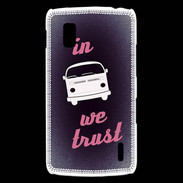 Coque LG Nexus 4 In Combi We trust Rouge ZG