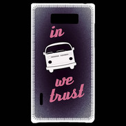 Coque LG Optimus L7 In Combi We trust Rouge ZG