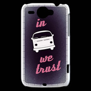Coque HTC Wildfire G8 In Combi We trust Rouge ZG
