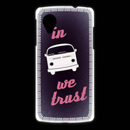 Coque LG Nexus 5 In Combi We trust Rouge ZG