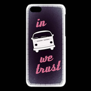 Coque iPhone 5C In Combi We trust Rouge ZG