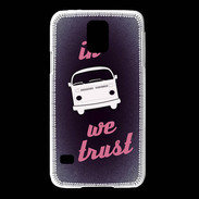 Coque Samsung Galaxy S5 In Combi We trust Rouge ZG