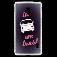 Coque LG F6 In Combi We trust Rouge ZG