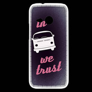 Coque HTC One Mini 2 In Combi We trust Rouge ZG