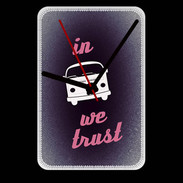 Grande pendule murale In Combi We trust Rouge ZG