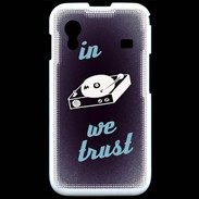 Coque Samsung ACE S5830 In DJ We trust Bleu ZG