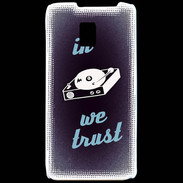 Coque LG P990 In DJ We trust Bleu ZG