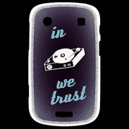 Coque Blackberry Bold 9900 In DJ We trust Bleu ZG
