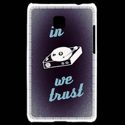 Coque LG Optimus L3 II In DJ We trust Bleu ZG