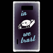 Coque LG Optimus L7 In DJ We trust Bleu ZG