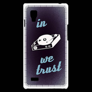 Coque LG Optimus L9 In DJ We trust Bleu ZG