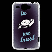 Coque HTC Wildfire G8 In DJ We trust Bleu ZG