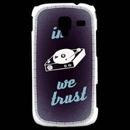 Coque Samsung Galaxy Ace 2 In DJ We trust Bleu ZG