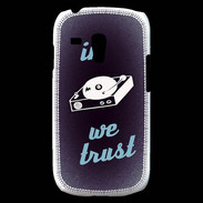 Coque Samsung Galaxy S3 Mini In DJ We trust Bleu ZG