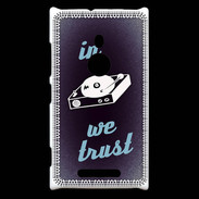 Coque Nokia Lumia 925 In DJ We trust Bleu ZG