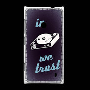 Coque Nokia Lumia 520 In DJ We trust Bleu ZG