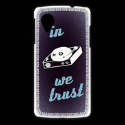 Coque LG Nexus 5 In DJ We trust Bleu ZG