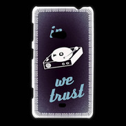 Coque Nokia Lumia 625 In DJ We trust Bleu ZG