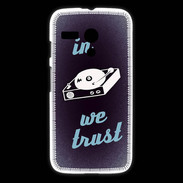 Coque Motorola G In DJ We trust Bleu ZG