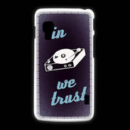 Coque LG L5 2 In DJ We trust Bleu ZG
