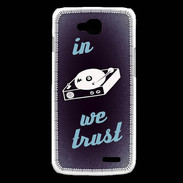 Coque LG L90 In DJ We trust Bleu ZG