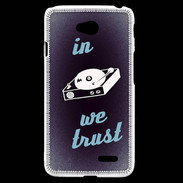 Coque LG L70 In DJ We trust Bleu ZG