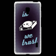 Coque LG F6 In DJ We trust Bleu ZG