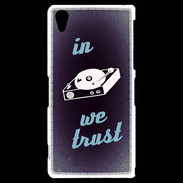 Coque Sony Xperia Z2 In DJ We trust Bleu ZG
