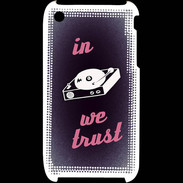 Coque iPhone 3G / 3GS In DJ We trust Rouge ZG