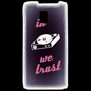 Coque LG P990 In DJ We trust Rouge ZG