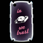 Coque Blackberry 8520 In DJ We trust Rouge ZG