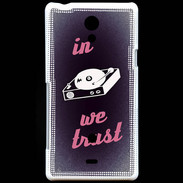 Coque Sony Xperia T In DJ We trust Rouge ZG