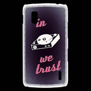 Coque LG Nexus 4 In DJ We trust Rouge ZG