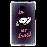 Coque LG Optimus L3 II In DJ We trust Rouge ZG