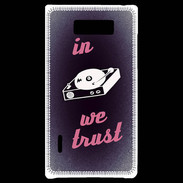 Coque LG Optimus L7 In DJ We trust Rouge ZG