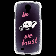 Coque Samsung Galaxy S4 In DJ We trust Rouge ZG