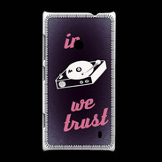 Coque Nokia Lumia 520 In DJ We trust Rouge ZG