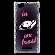 Coque Sony Xperia M In DJ We trust Rouge ZG