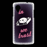 Coque LG Nexus 5 In DJ We trust Rouge ZG