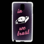 Coque Samsung Galaxy Note 3 In DJ We trust Rouge ZG